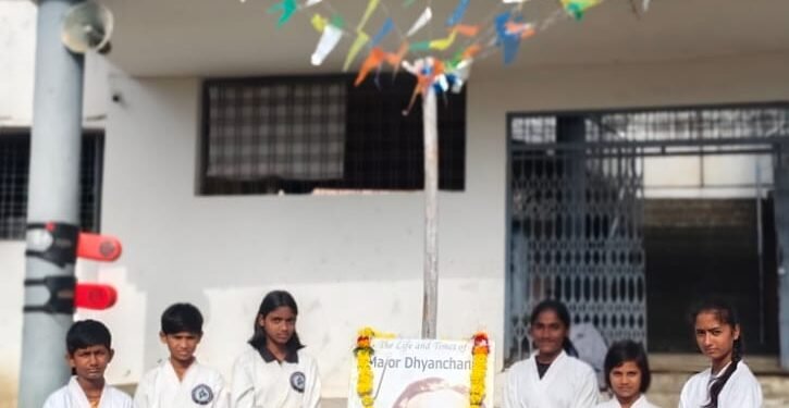 भोकर येथे टार्गेट स्पोर्ट्स अकॅडमीतर्फे राष्ट्रीय क्रीडा दिन उत्साहात साजरा; विविध खेळांचे आयोजन