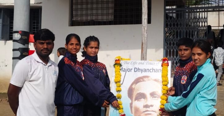 भोकर येथे टार्गेट स्पोर्ट्स अकॅडमीतर्फे राष्ट्रीय क्रीडा दिन उत्साहात साजरा; विविध खेळांचे आयोजन