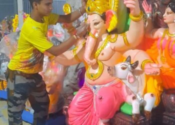 गणेशोत्सवाची तयारी जोमात; मूर्तींची रंगरंगोटी अंतिम टप्प्यात