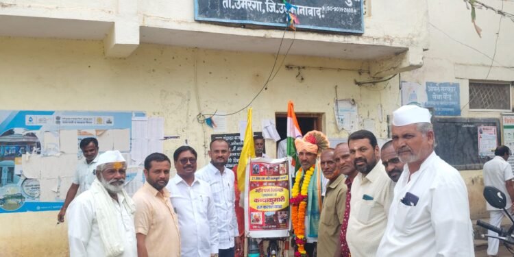 वीर शहीदांच्या स्मृती आणि राष्ट्रीय एकात्मतेचा संदेश देत ‘सायकल मॅन’ नरेंद्र यादव येणेगूरमध्ये दाखल२५ हजार किलोमीटरचे सायकल भ्रमण पूर्ण;