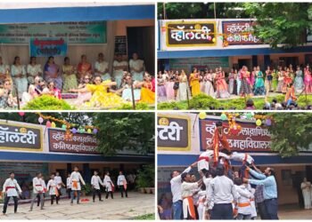 व्हाॅलंटरी विद्यालयात दहीहंडी उत्सव मोठ्या उत्साहात संपन्न; चिमुकल्यांच्या नृत्यापासून थरारक दहीहंडीपर्यंत जल्लोष