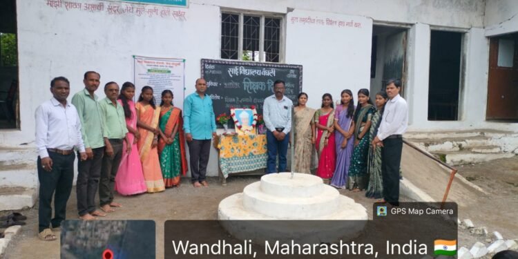 साई विद्यालयात ‘शिक्षक दिन’ व ‘स्वयंशासन दिन’ उत्साहात साजरा; प्रयोगशाळा परिचर गोपाल पायघन यांच्या वाढदिवसानिमित्त विद्यार्थ्यांना पेनचे वाटप