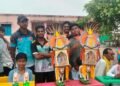 पार्डी नस्करी येथील जिल्हा परिषद शाळेमध्ये तान्हा पोळा उत्साहात साजरा..