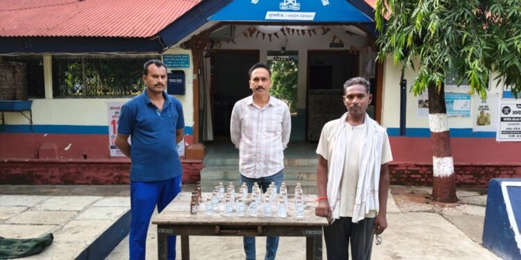मारेगाव पोलिसांची अवैध दारू विक्रेत्यावर धडक कारवाई,……….