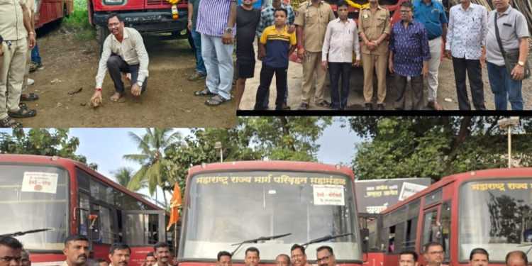 गणेशोत्सवासाठी कोकणात जाणाऱ्या एसटी गाड्यांना प्रवाशांचा चांगला प्रतिसाद