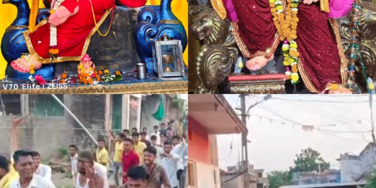 मुंजलवाडीत गणेश विसर्जन मिरवणूक जल्लोषात