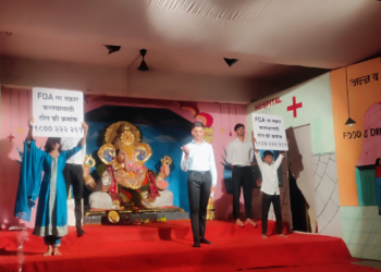 कळंबोलीतील भेसळीविरोधातील जिवंत देखाव्याला ‘न्यूज 18 मराठी’चे प्रथम पारितोषिक