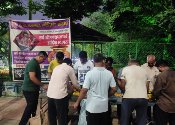 गणेश विसर्जनात पर्यावरण संवर्धनाचा जागर; कळंबोलीत निर्माल्य संकलन अभियान