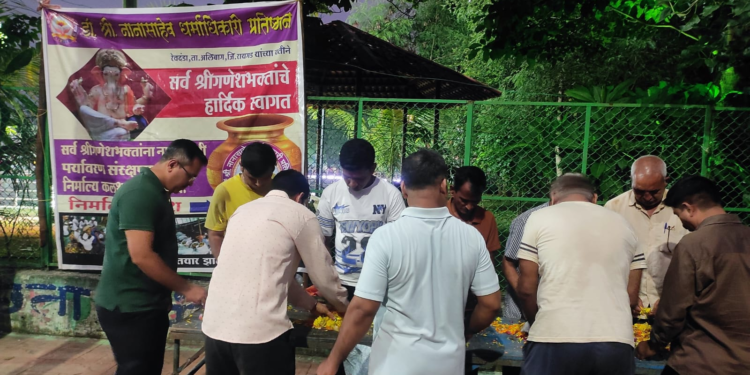 गणेश विसर्जनात पर्यावरण संवर्धनाचा जागर; कळंबोलीत निर्माल्य संकलन अभियान