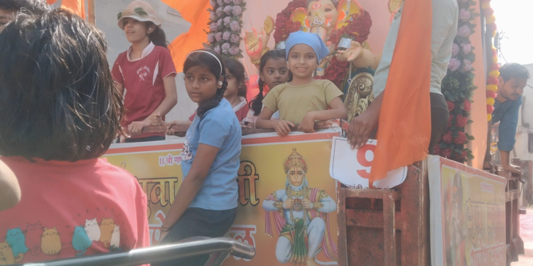 मालेगावात गणेश विसर्जन मिरवणुकीला उत्साहात सुरुवात