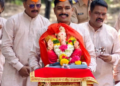 कर्तव्याच्या वर्दीत राहूनही पोलिसांनी अनुभवला गणेशोत्सवाचा आनंद