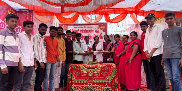 विघ्नहर्ता गणेश मंडळाचा आरोग्य व सांस्कृतिक उपक्रमांनी गणेशोत्सव