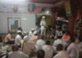 ऊस दरवाढीसाठी खुदावाडी येथे शेतकऱ्यांची बैठक