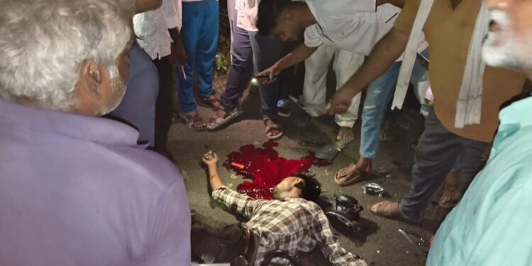 ट्रक-मोटारसायकलची आमने-सामने धडक;२२ वर्षीय युवकाचा मृत्यू