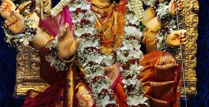 शिवडीच्या आई माऊलीचे जल्लोषात आगमन