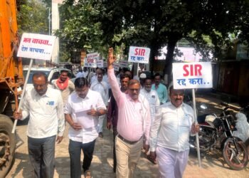 चांदूर रेल्वे येथे श्री. परिक्षित जगताप यांच्या नेतृत्वात काँग्रेस आणि इंडिया आघाडीतर्फे ‘मत वाचवा – देश वाचवा’ जनआंदोलन; तहसीलदारामार्फत मा. पंतप्रधानांना निवेदन सादर