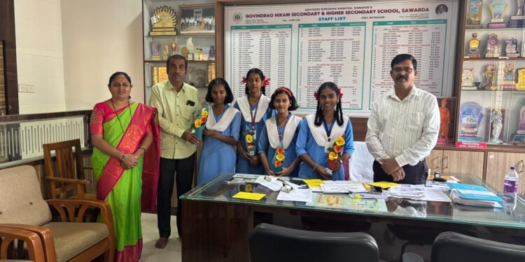 सावर्डे विद्यालयाच्या चार विद्यार्थिनींची चतुरंगच्या निवासी अभ्यासवर्गासाठी निवड