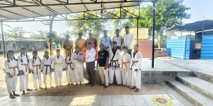 कराटे स्पर्धेत हिंगणीच्या विद्यार्थ्यांचे घवघवीत यश; जिल्हास्तरीय स्पर्धेसाठी विद्यार्थ्यांची निवड