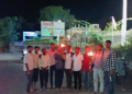 सप्तशृंगी गडावरून देवीची ज्योत घेऊन निवाणे ग्रामस्थांची पायी दिंडी उत्साहात