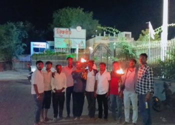 सप्तशृंगी गडावरून देवीची ज्योत घेऊन निवाणे ग्रामस्थांची पायी दिंडी उत्साहात