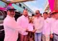 रस्त्याच्या वादप्रकरणी माजी सैनिक सतीश काळे यांचे मंत्री जयकुमार गोरे यांना निवेदन