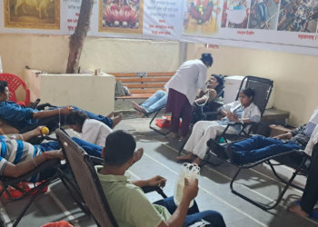कळंबोलीत नवरात्रोत्सवानिमित्त रक्तदान शिबिर उत्साहात संपन्न