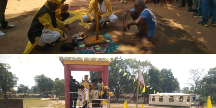 ग्रामसभा सेवारीच्या वतीने वीर बाबुराव शेडमाके यांचा १६८ वा शहीद दिन उत्साहात साजरा