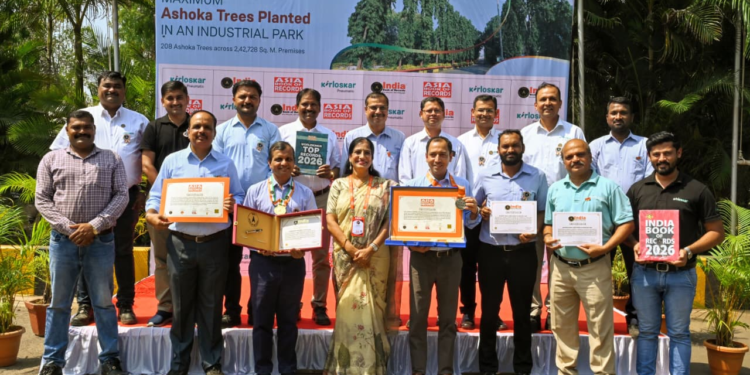 सासवडच्या किर्लोस्कर न्यूमॅटिकचा पर्यावरण संवर्धनासाठी जागतिक स्तरावर सन्मान