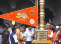 सिंहस्थ कुंभपर्वाचा मंगलमय शंखनाद; नाशिक-त्र्यंबकेश्वरमध्ये धर्मध्वजारोहण